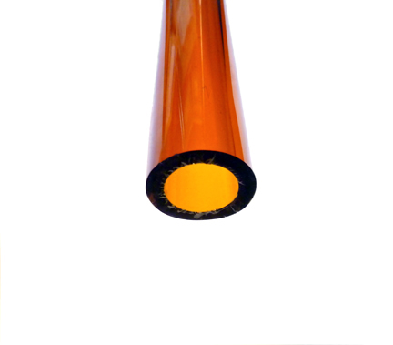 25mm Borosilicate Amber Tube - Click Image to Close